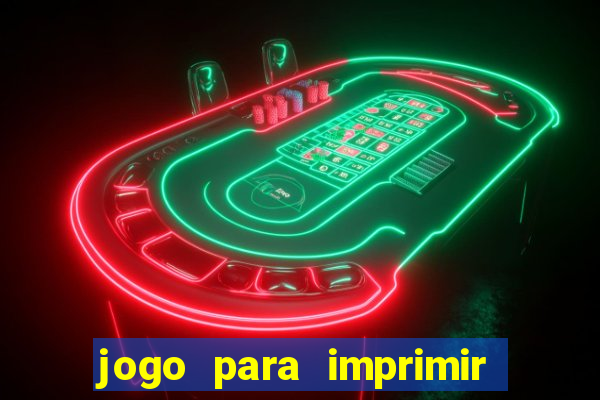 jogo para imprimir e montar